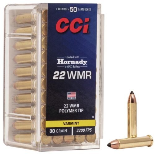 https3A2F2Fmedia.chattanoogashooting.com2Fimages2Fproduct2FCC00732FCC0073.jpg CCI V-MAX Rimfire Ammunition .22 WMR 30 gr Poly Tip V-Max 2200 fps 50/ct