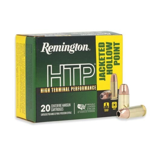 https3A2F2Fmedia.chattanoogashooting.com2Fimages2Fproduct2FRT282952FRT28295-1.jpg Remington HTP Handgun Ammunition 9mm Luger 147gr JHP 990 fps 20/ct