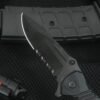 Custom Engraved Folding Pocket Knife (Tactical Black)