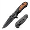 Custom Engraved Folding Pocket Knife (Tactical Black)