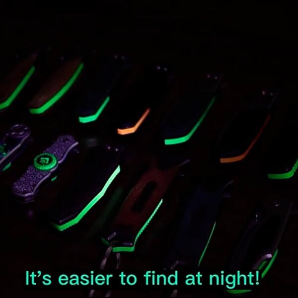 Custom Engraved Folding Pocket Knife  (fluorescence Wolf)