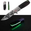 Custom Engraved Folding Pocket Knife  (fluorescence Wolf)